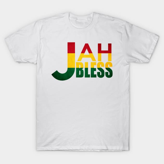 Jah Bless Rasta Reggae Rastafari T-Shirt by Merchweaver